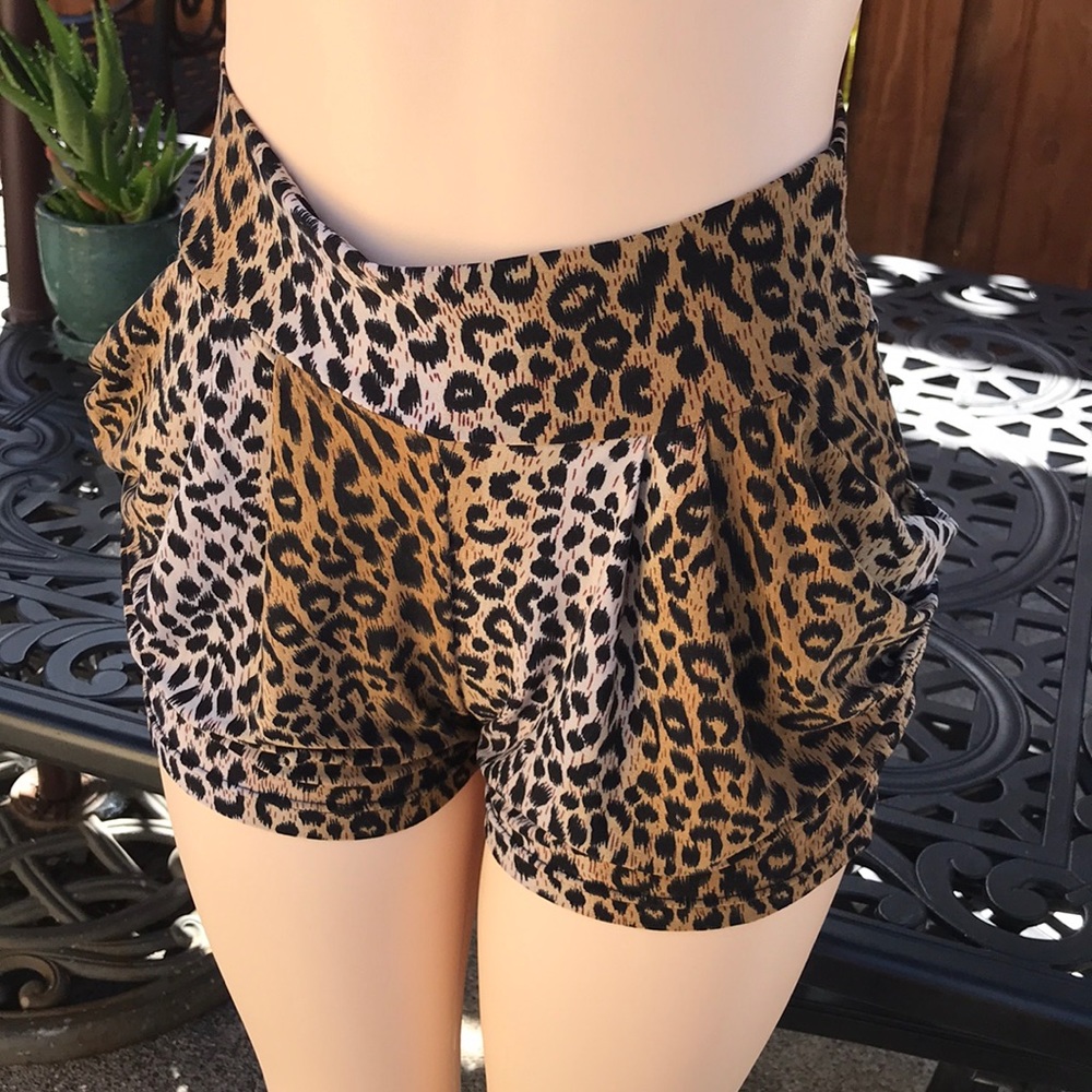 Cheetah print shorts